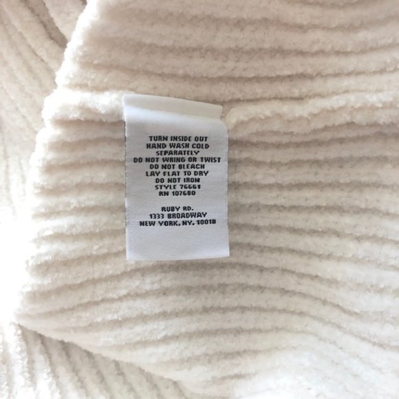 Ruby Rd Wmn Instaglam ribbed long raglan sleeve cowl neck pullover sweater 1X - Picture 11 of 12